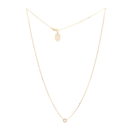 Cartier 18K Yellow Gold Diamond SM D'Amour Pendant Necklace 3 of 5