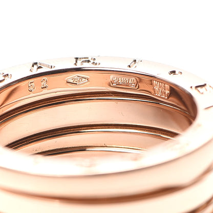 Bulgari 18K Rose Gold B.Zero1 Three-Band Ring 52 6 5 of 5