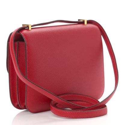 Hermes Epsom Constance 18 Rouge Vif 2 of 11