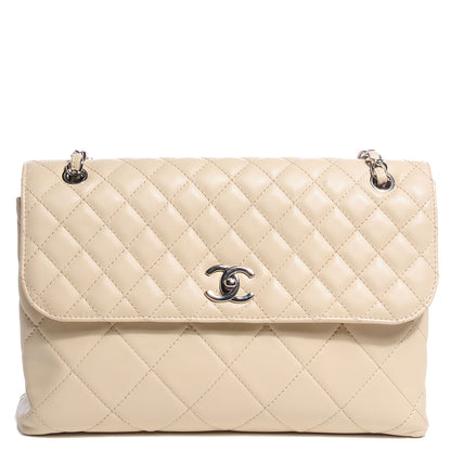 Chanel Calfskin Quilted In the Business Flap Bag Light Beige 1 of 8
