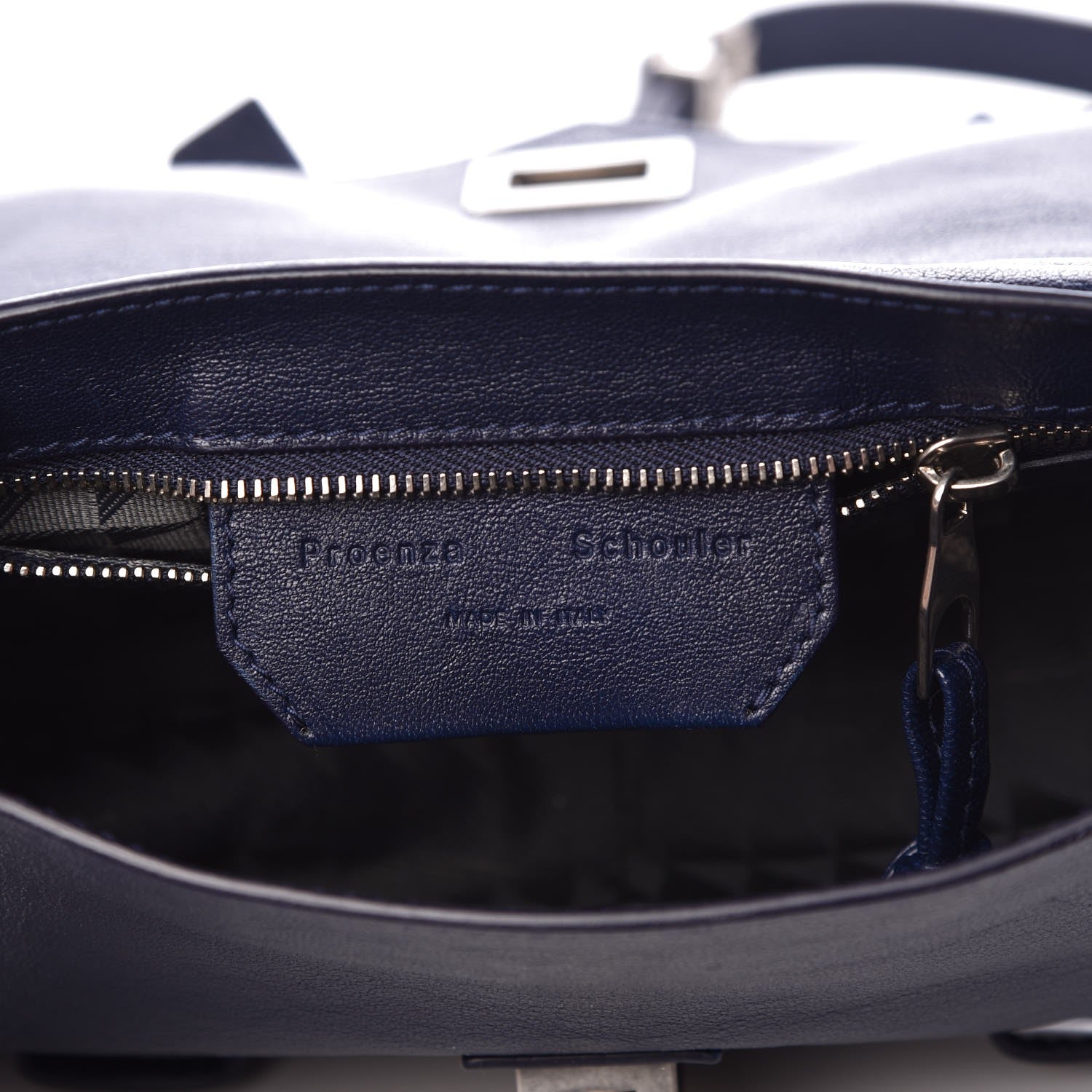 Proenza Schouler Lambskin PS1 Mini Crossbody Bag Indigo 6 of 8