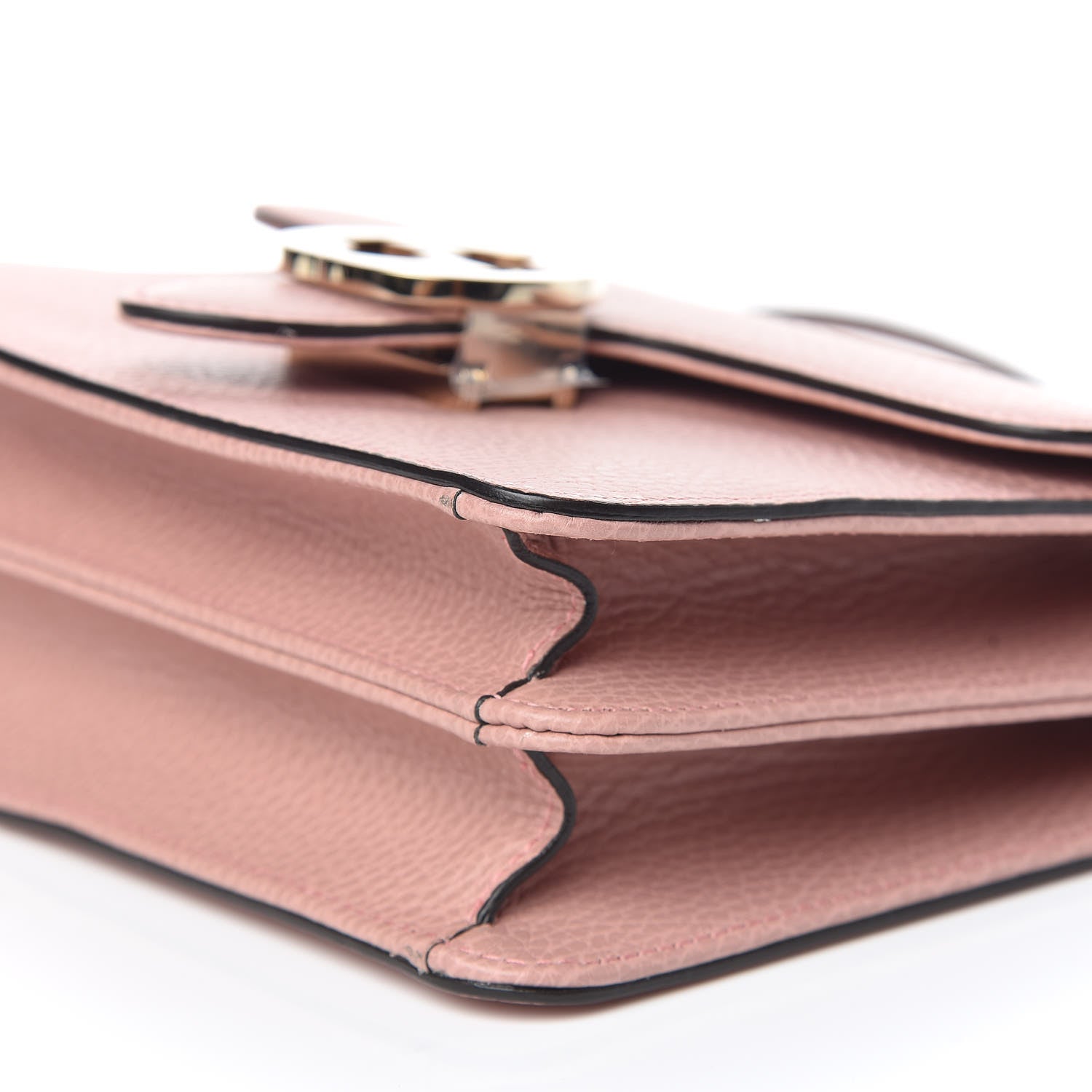 Gucci Dollar Calfskin Small Interlocking G Shoulder Bag Soft Pink 9 of 10