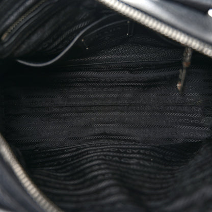 Prada Vitello Daino Shopping Satchel Black 5 of 10