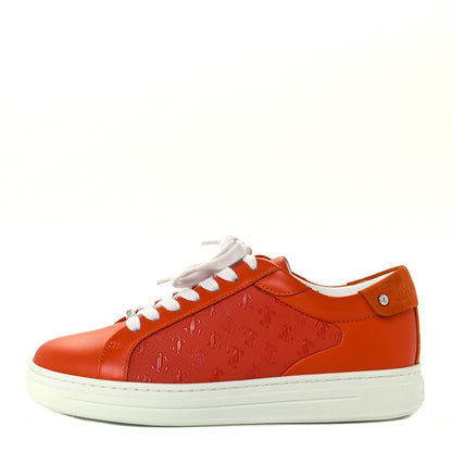 Jimmy Choo Calfskin Rome Low Top Sneakers 36 Amber Orange 1 of 12