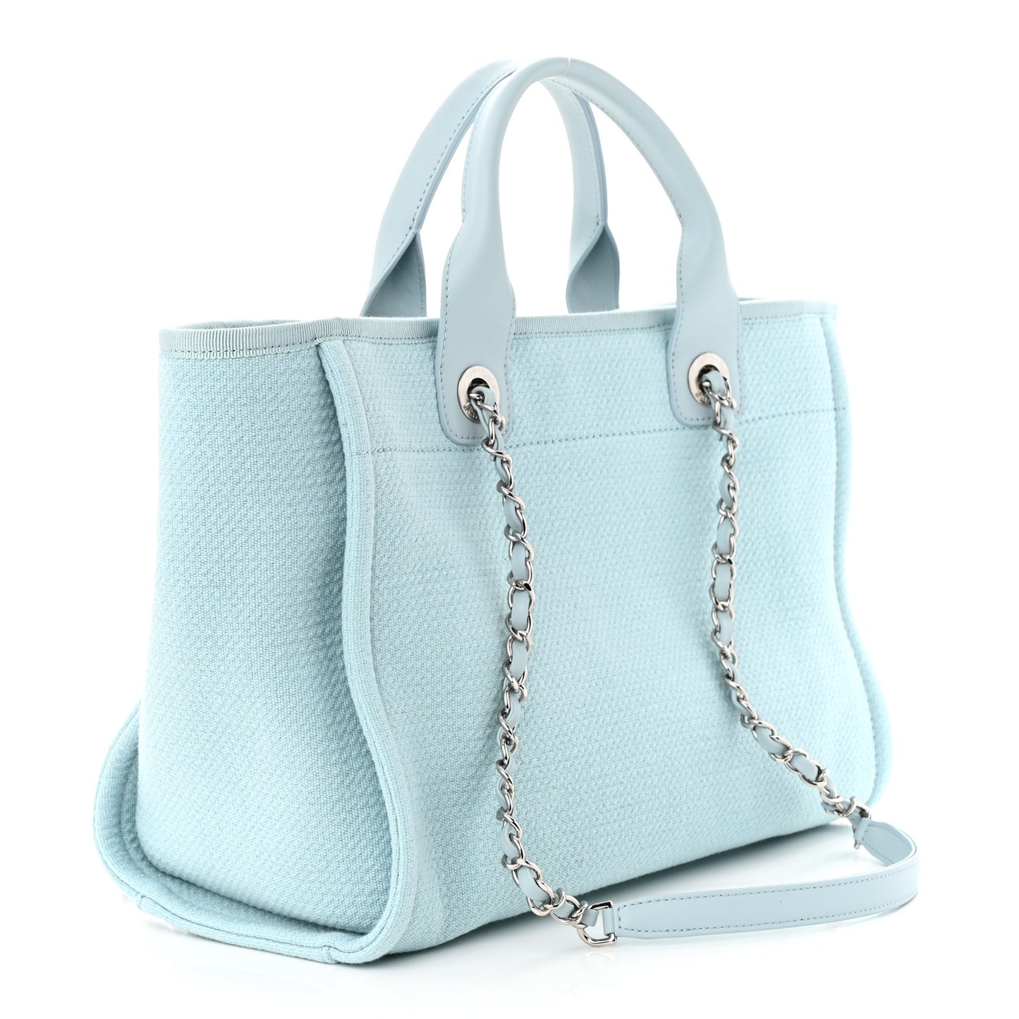 Mixed Fibers Small Deauville Tote Light Blue