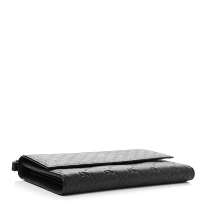 Gucci Guccissima Signature Microguccissima Bree Continental Wallet Black 5 of 10