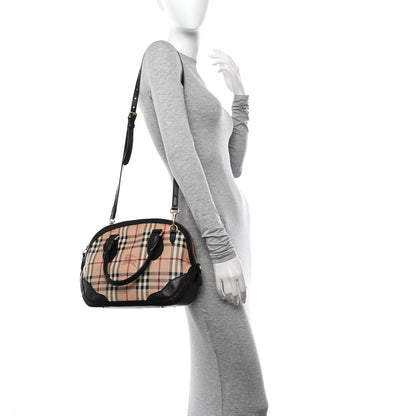 Burberry Haymarket Check Small Orchard Bowling Bag Chocolate 2 of 12