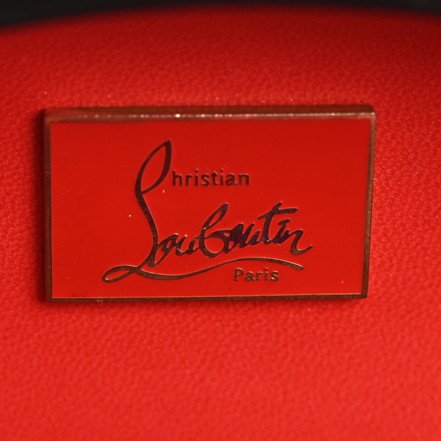 Christian Louboutin Calfskin Spikes Mina Chain Clutch Black 6 of 12