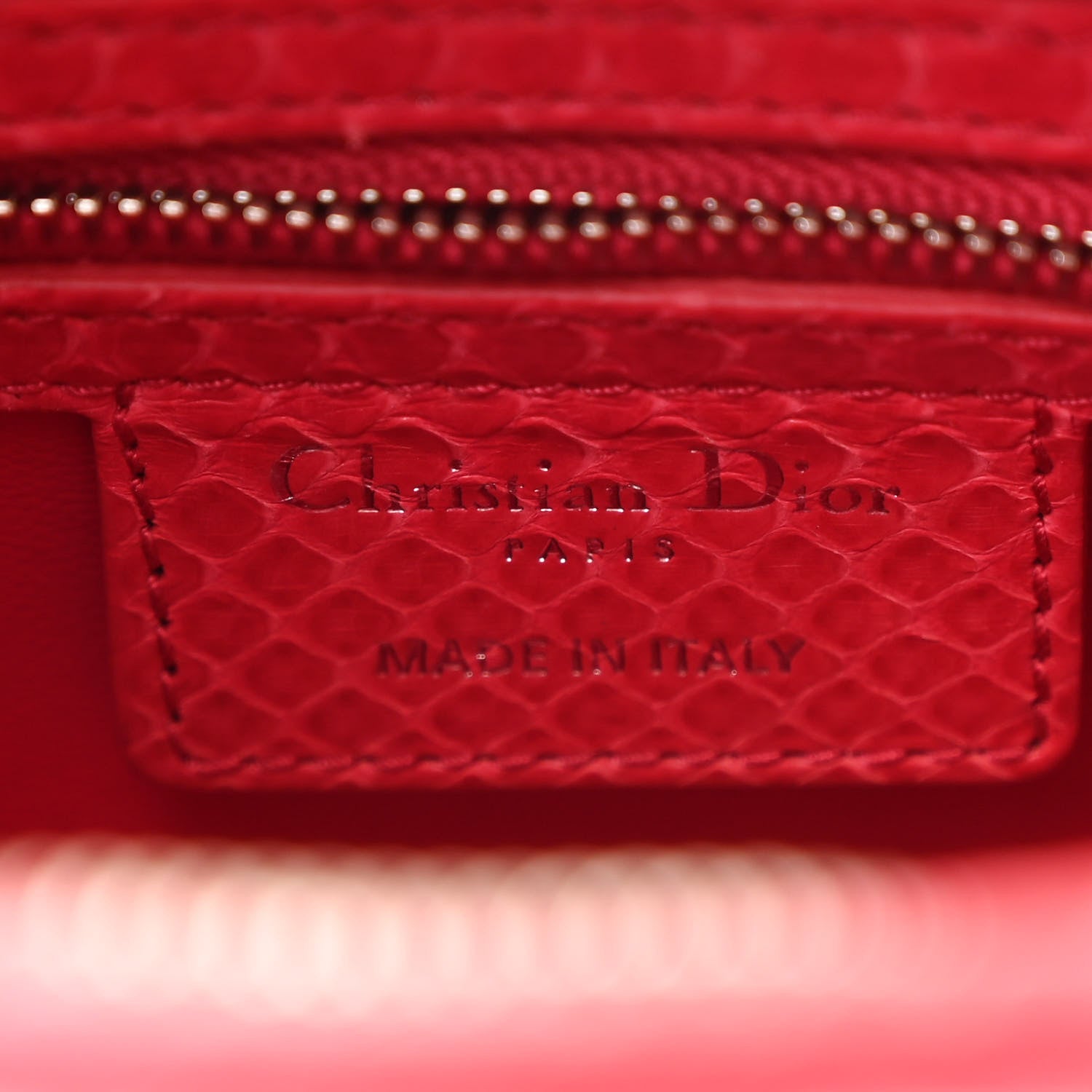 Christian Dior Snakeskin Medium Lady Dior Pink 6 of 13