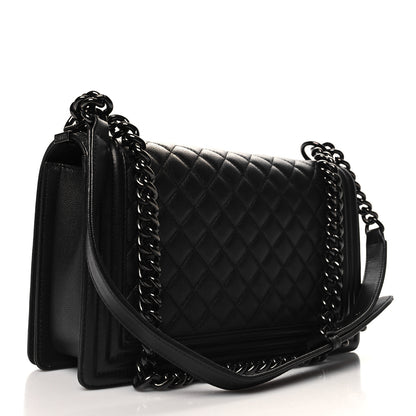 Chanel Caviar Quilted New Medium Boy Flap So Black 3 of 10