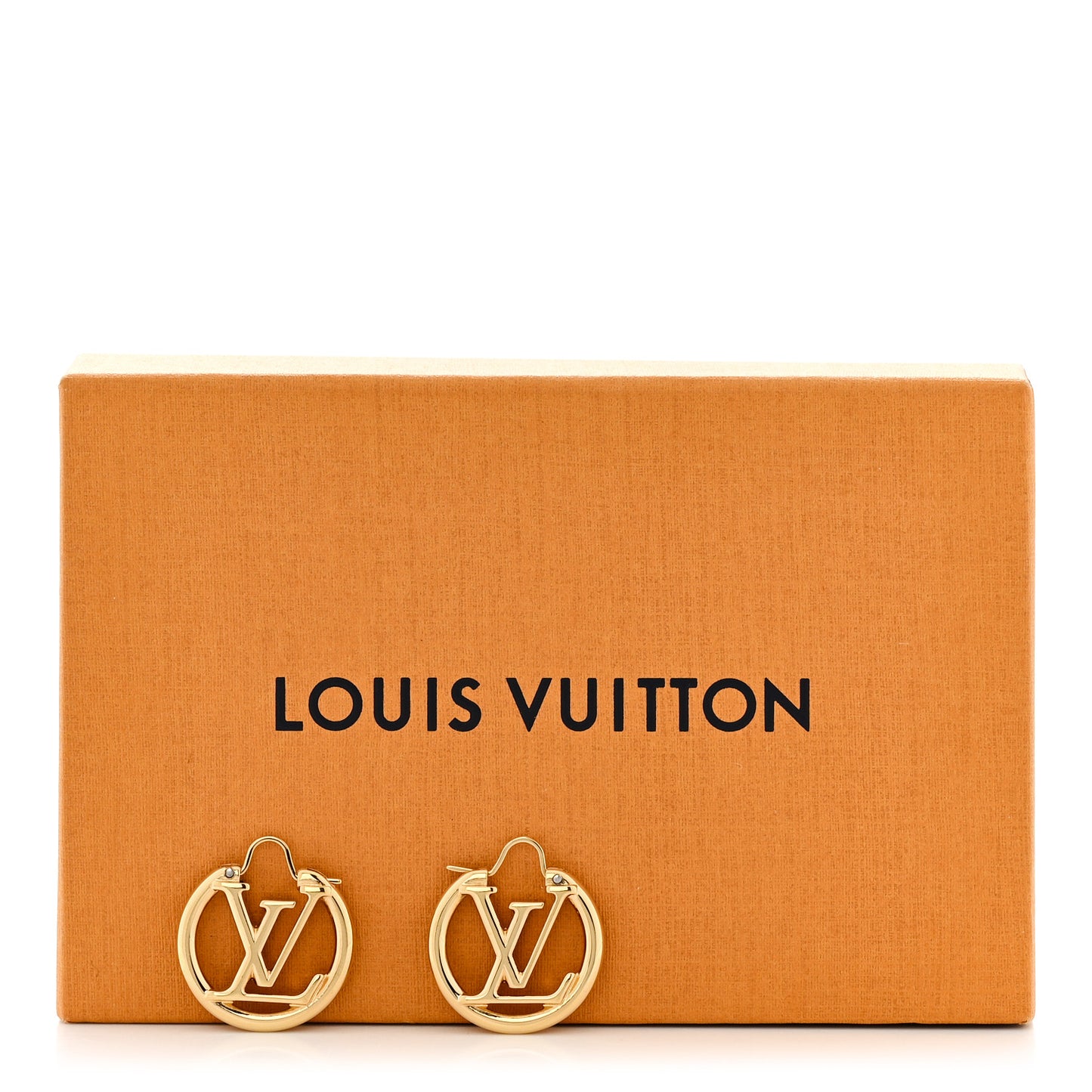 Metal Small Louise Hoop Earrings Gold