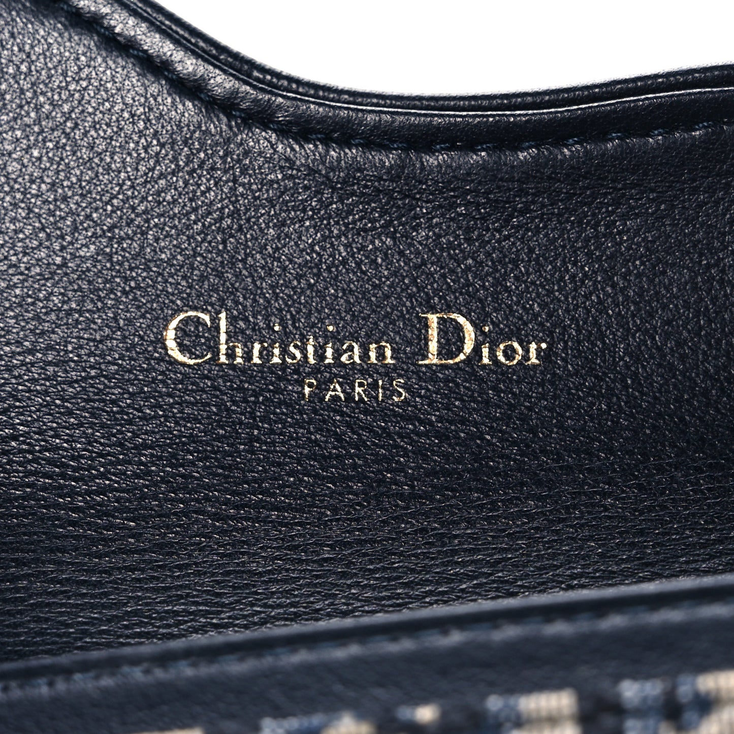 Oblique Saddle Card Holder Blue