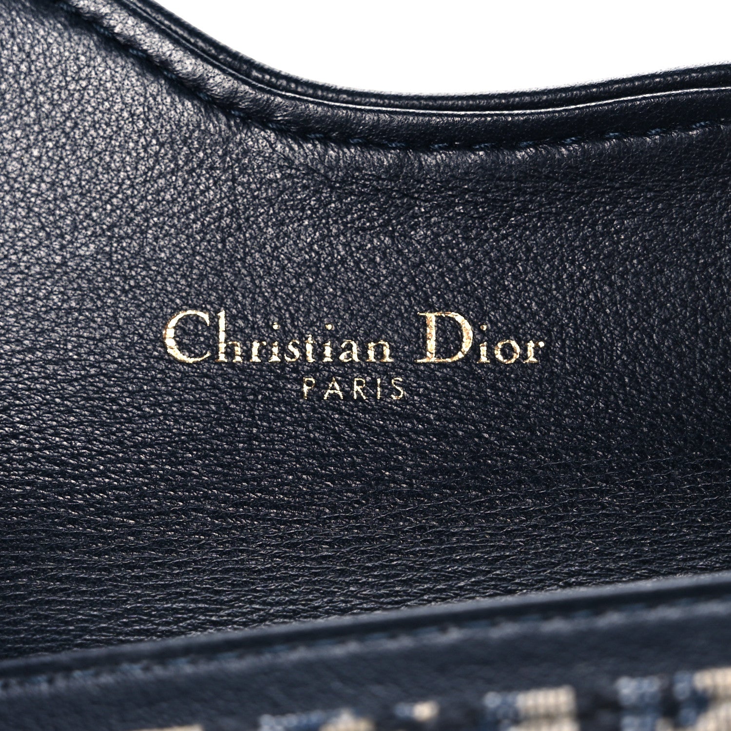 Christian Dior Oblique Saddle Card Holder Blue 6 of 7
