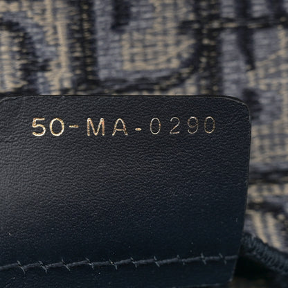 Christian Dior Oblique Slim Saddle Pouch Blue 7 of 13