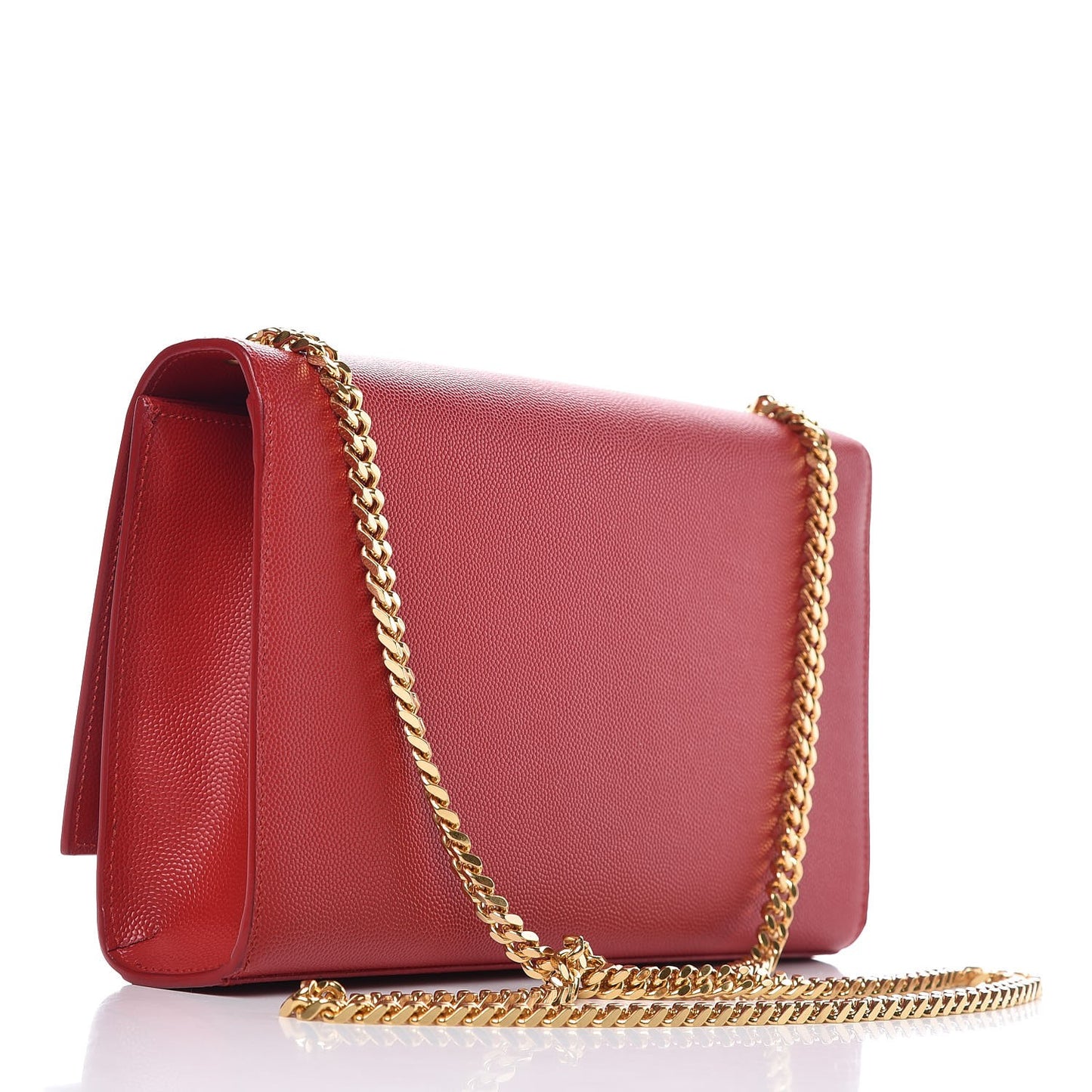 Grain De Poudre Medium Monogram Kate Satchel Red