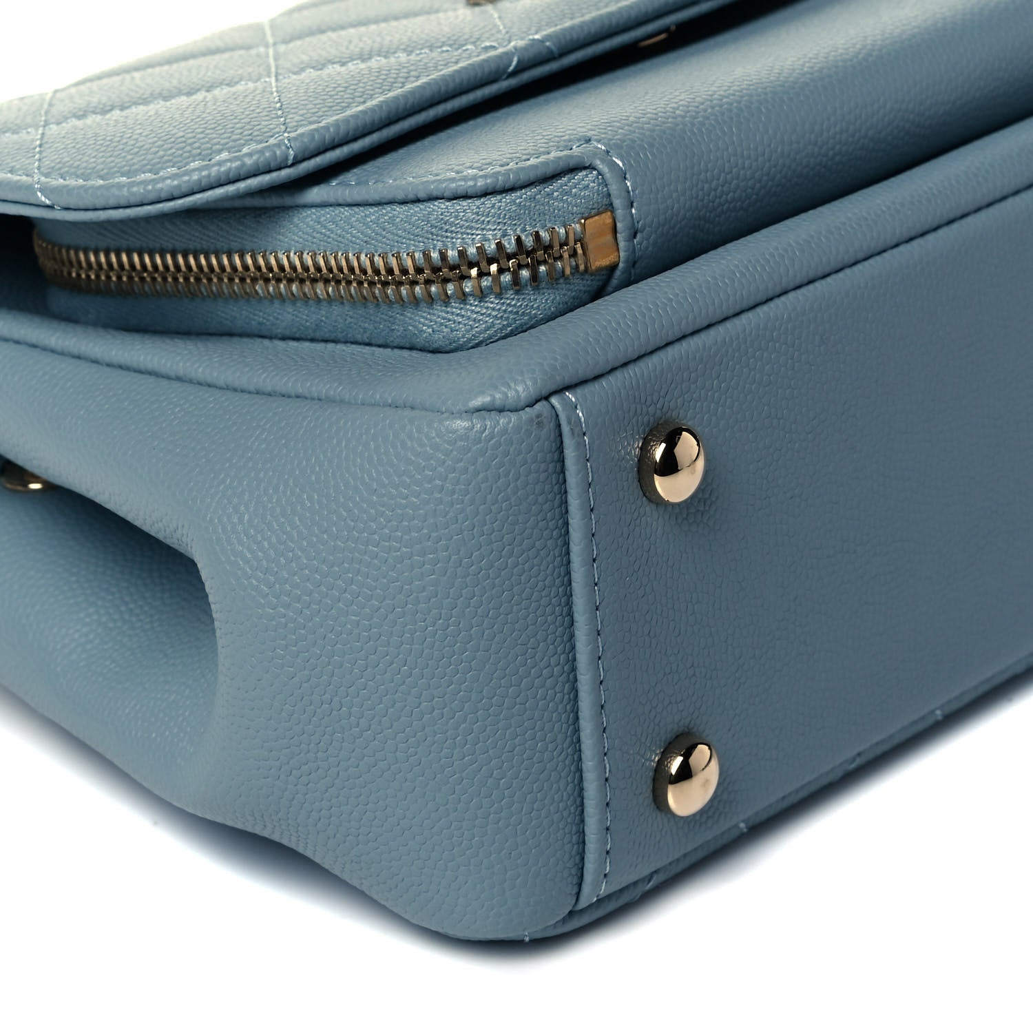 Chanel Caviar Quilted Small Business Affinity Flap Light Blue 8 of 9