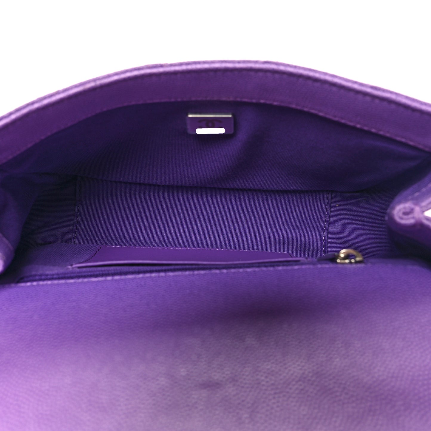 Shaded Caviar Quilted My Everything Small Flap Purple Light Purple