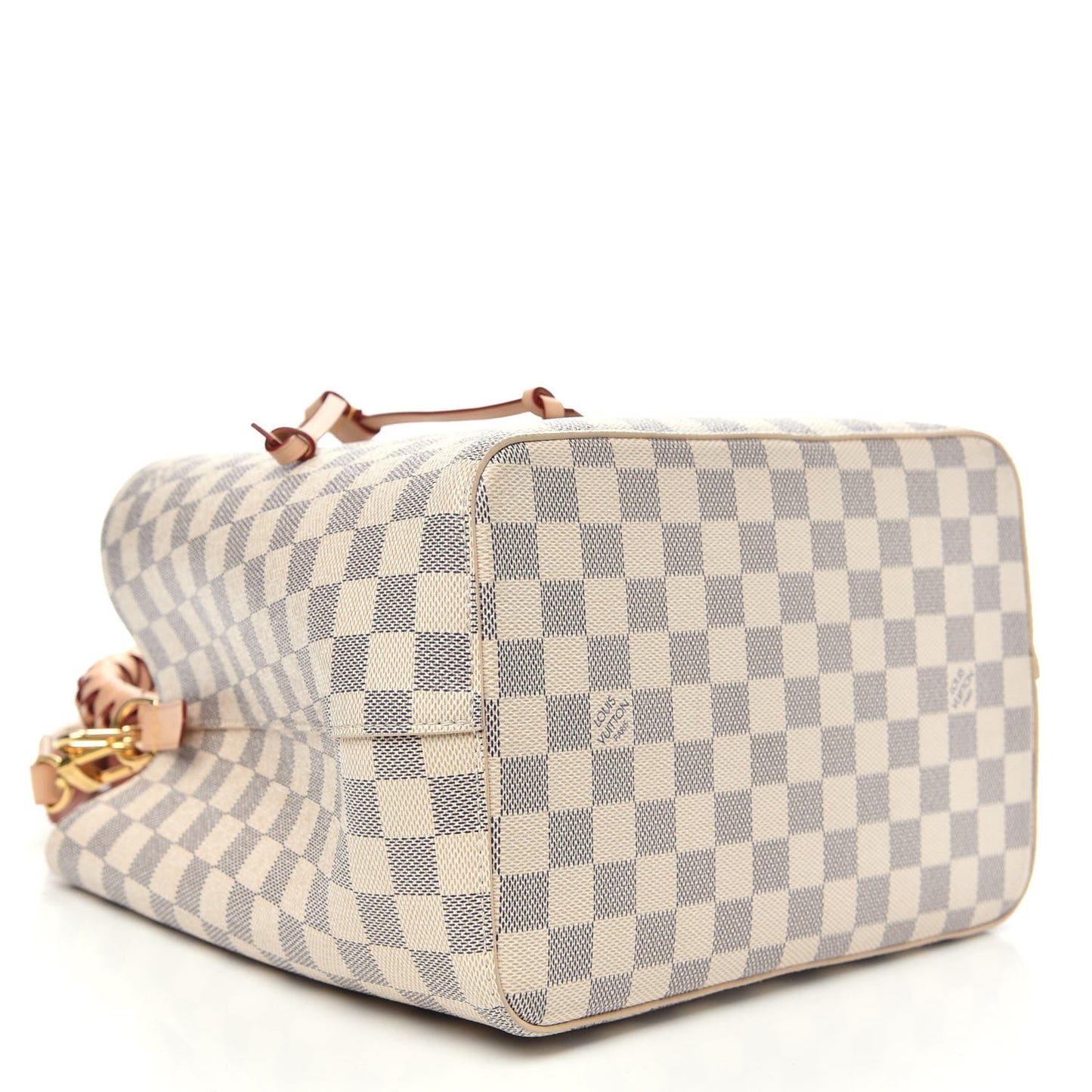 Damier Azur Braided Neonoe MM Peach Cream