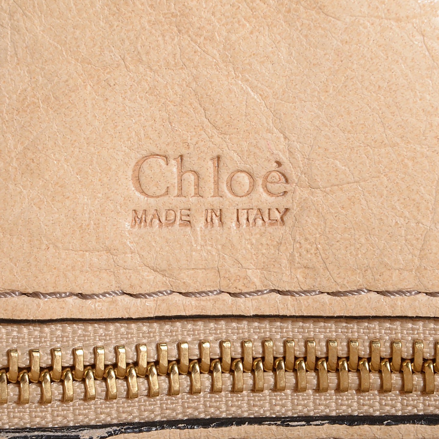 Leather Heloise Satchel Beige
