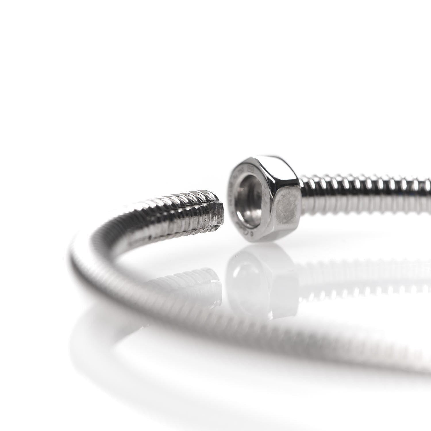 Cartier 18K White Gold Ecrou de Bracelet 18 4 of 4