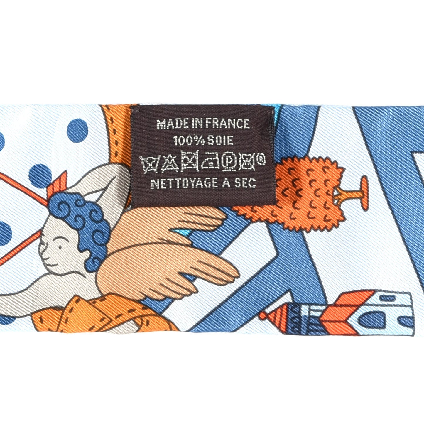 Silk Les Nouveaux Amoureux de Paris Twilly Ciel Blue Jean Orange