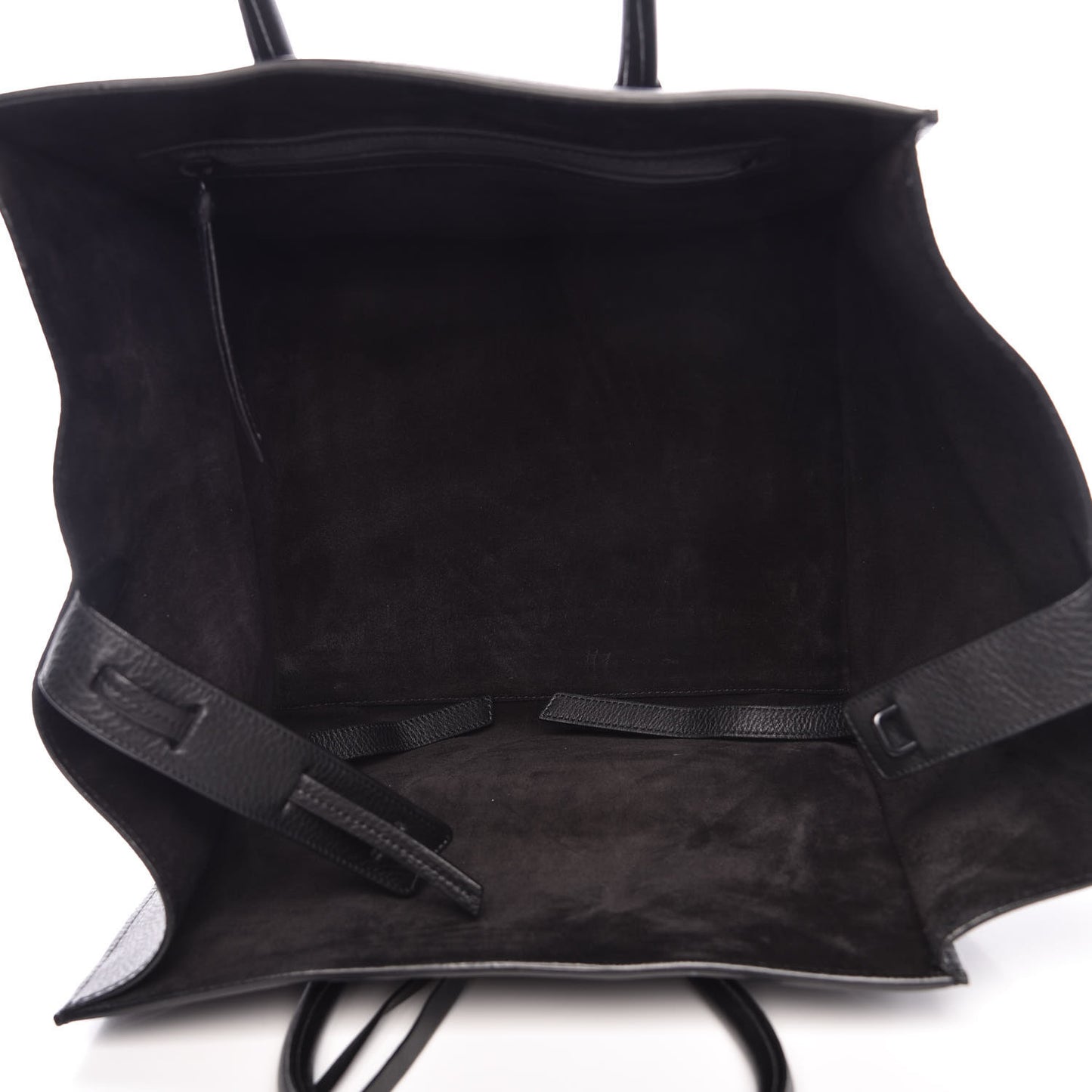Supple Calfskin Medium Phantom Luggage Black