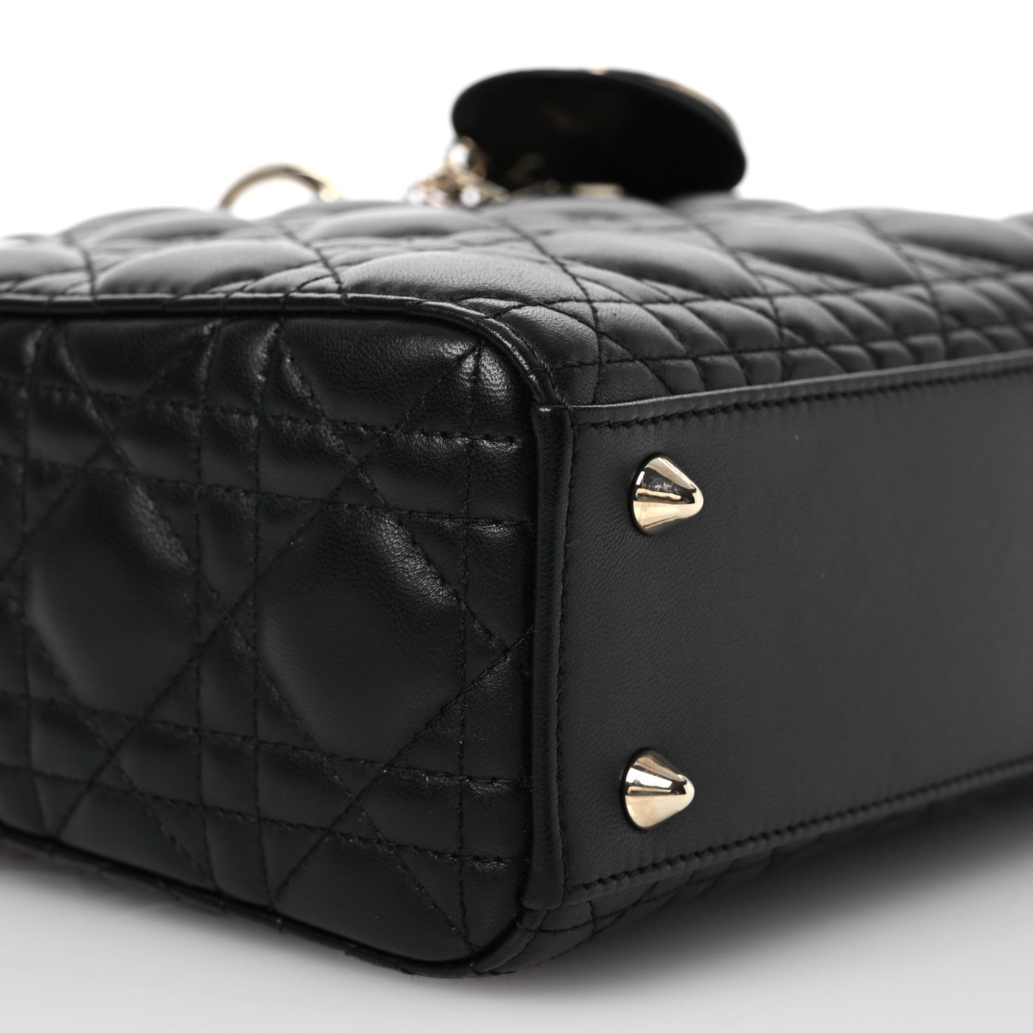 Christian Dior Lambskin Cannage Small My ABCDior Lady Dior Black 9 of 14