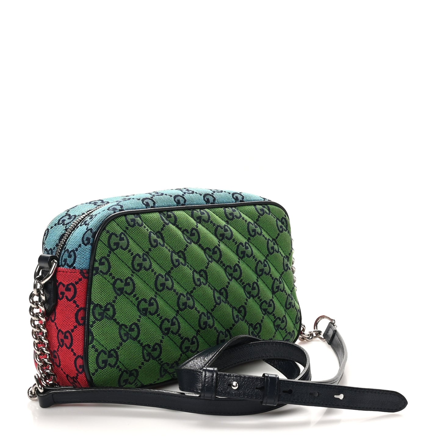 Monogram Multicolor Matelasse Diagonal Small GG Marmont Chain Shoulder Bag Pink Blue Green Red Light Blue