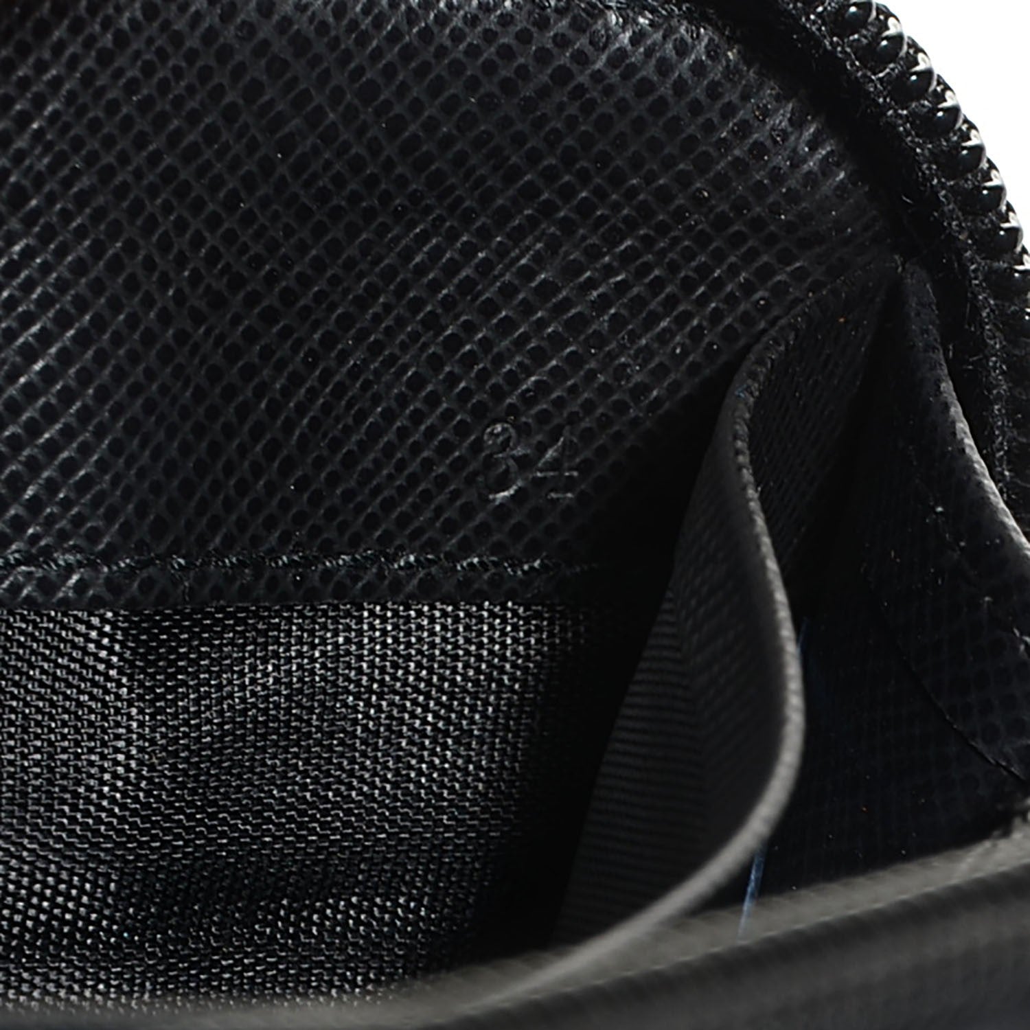 Prada Tessuto Nylon Zip Around Wallet Nero Black 9 of 9
