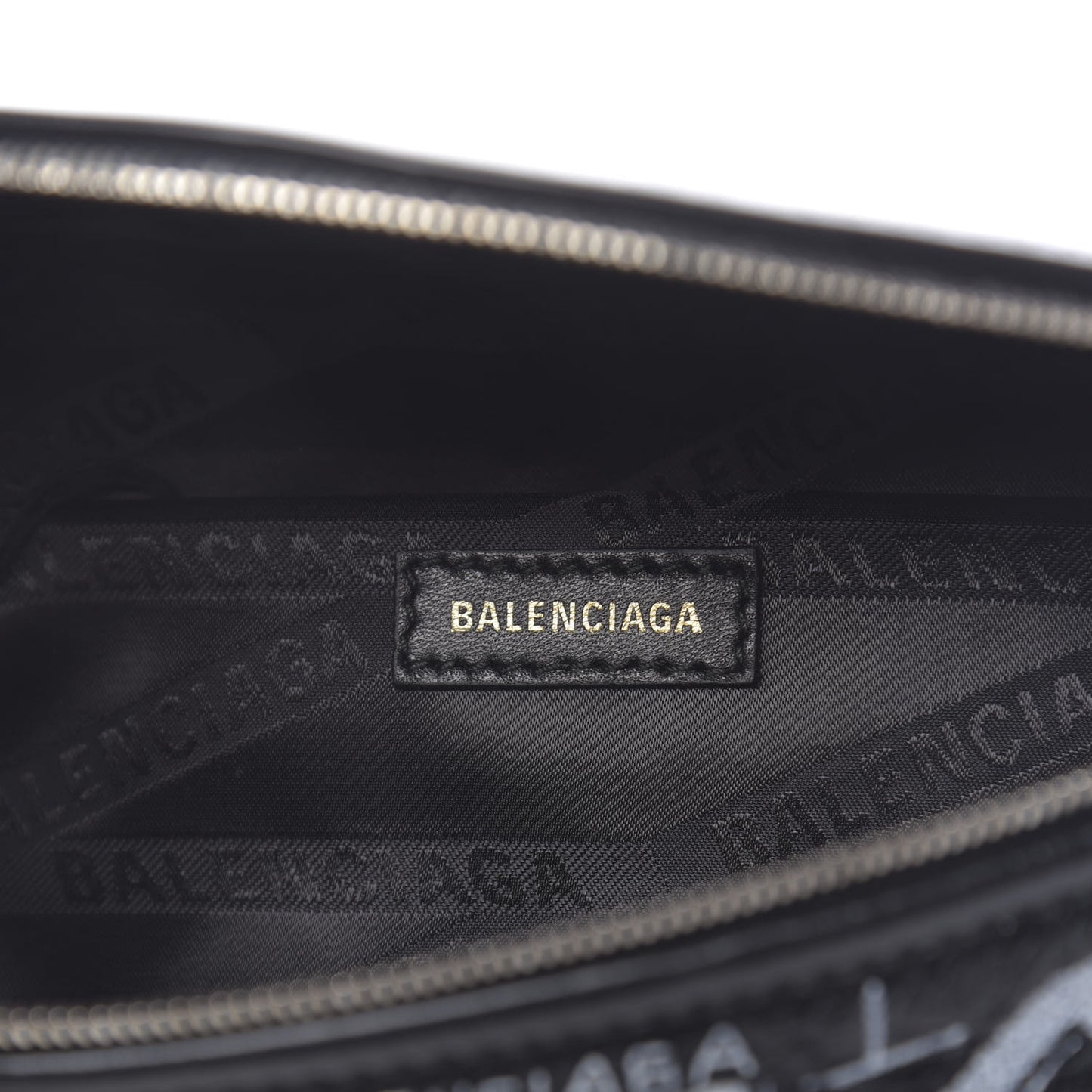 Agneau Arena Graffiti All Over XXS Souvenir Belt Bag Black White