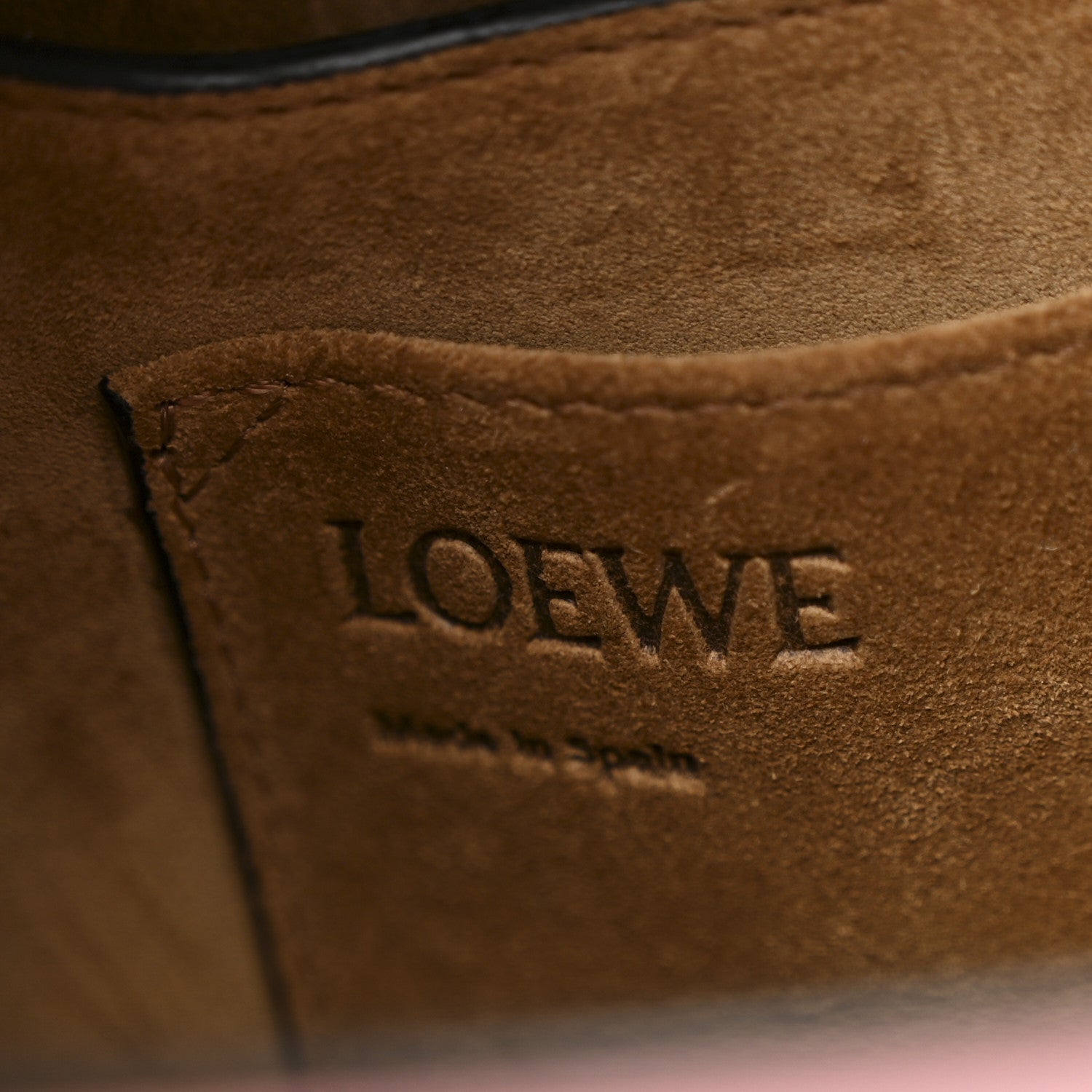 Loewe Calfskin Small Gate Crossbody Bag Pastel Pink Tan 7 of 10