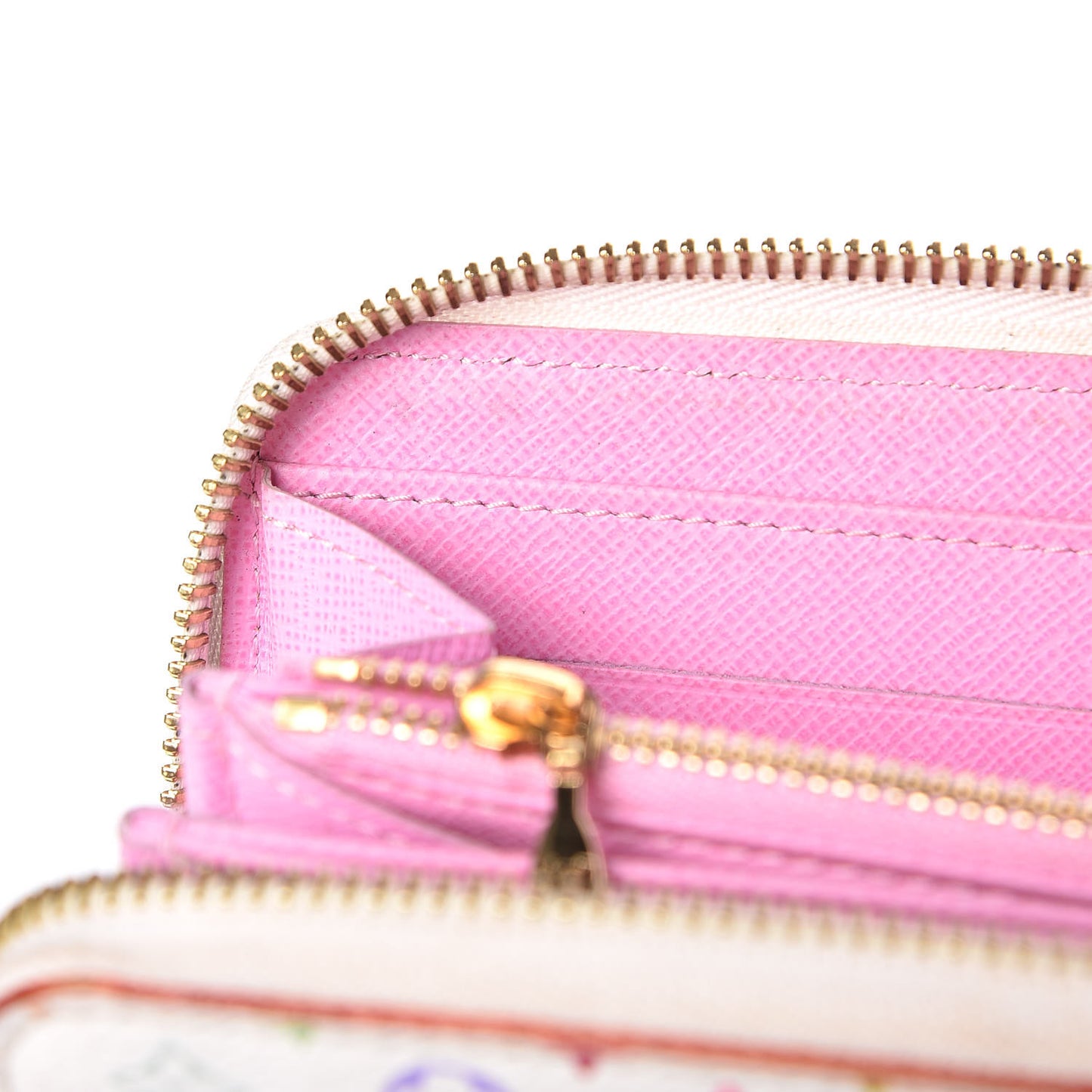 Monogram Multicolor Zippy Wallet White Litchi
