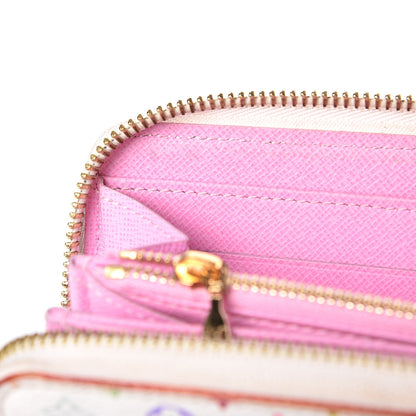 Louis Vuitton Monogram Multicolor Zippy Wallet White Litchi 10 of 15