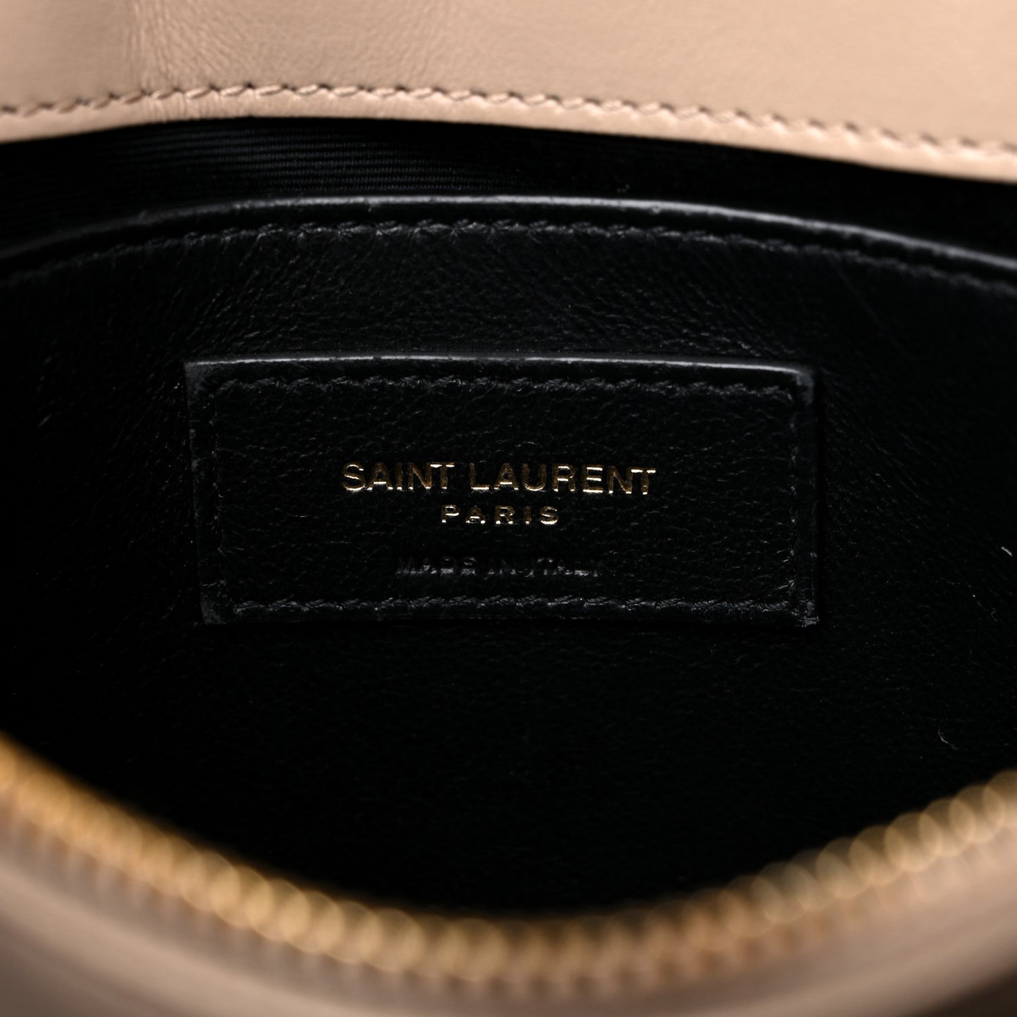 Calfskin Y Quilted Monogram Small Loulou Chain Satchel Dark Beige
