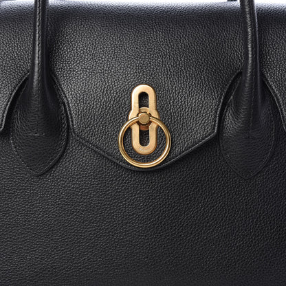 Mulberry Small Classic Grain Calfskin Seaton Black 13 of 14