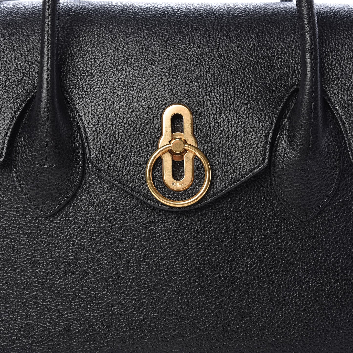 Small Classic Grain Calfskin Seaton Black