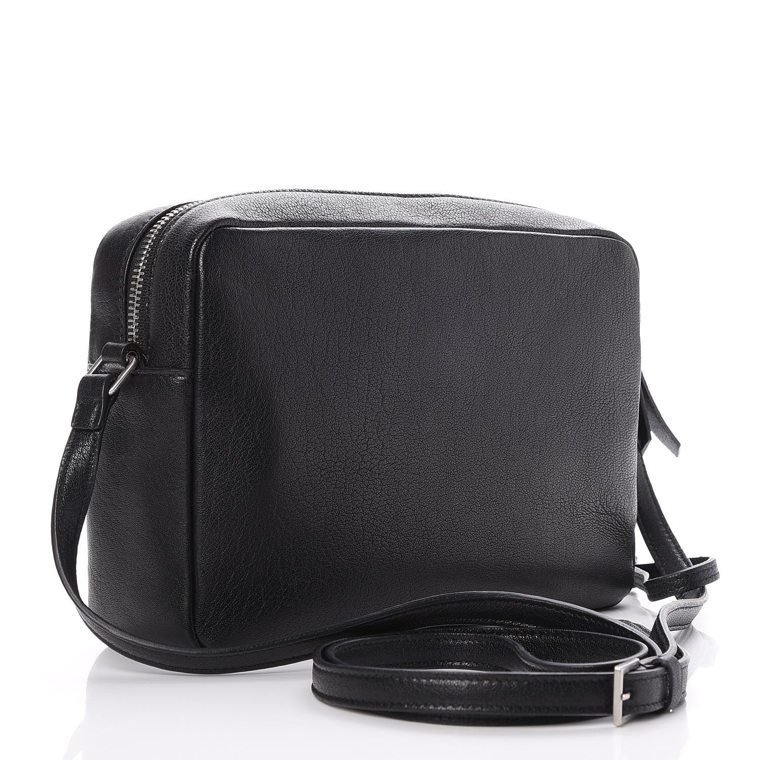 Saint Laurent Lambskin Monogram Small Lou Camera Bag Black 3 of 7