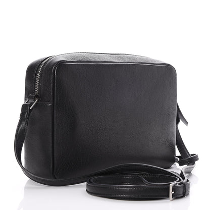 Saint Laurent Lambskin Monogram Small Lou Camera Bag Black 3 of 7
