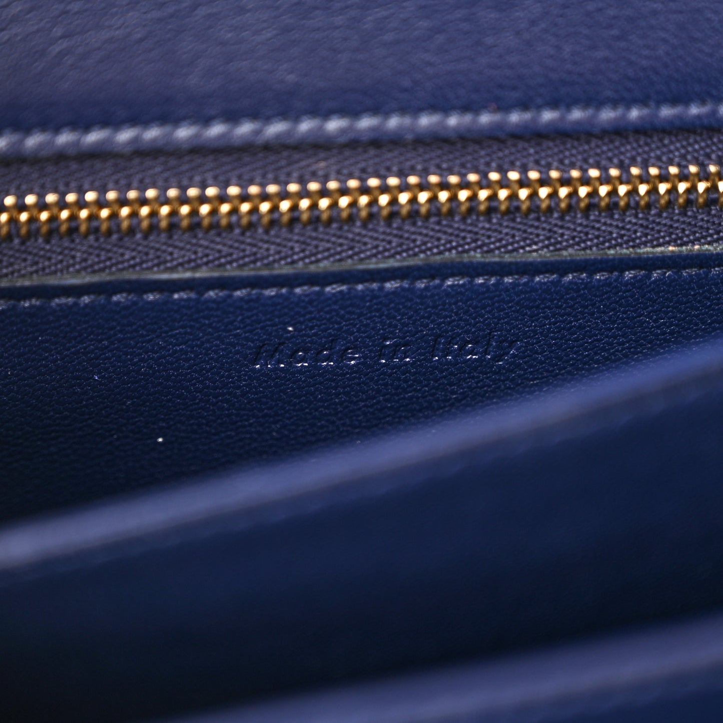 Liege Calfskin Small Classic Box Flap Bag Indigo