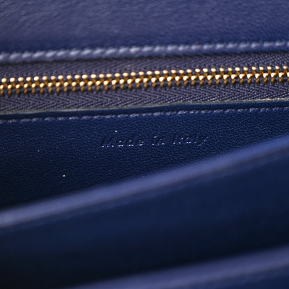 Celine Liege Calfskin Small Classic Box Flap Bag Indigo 6 of 10