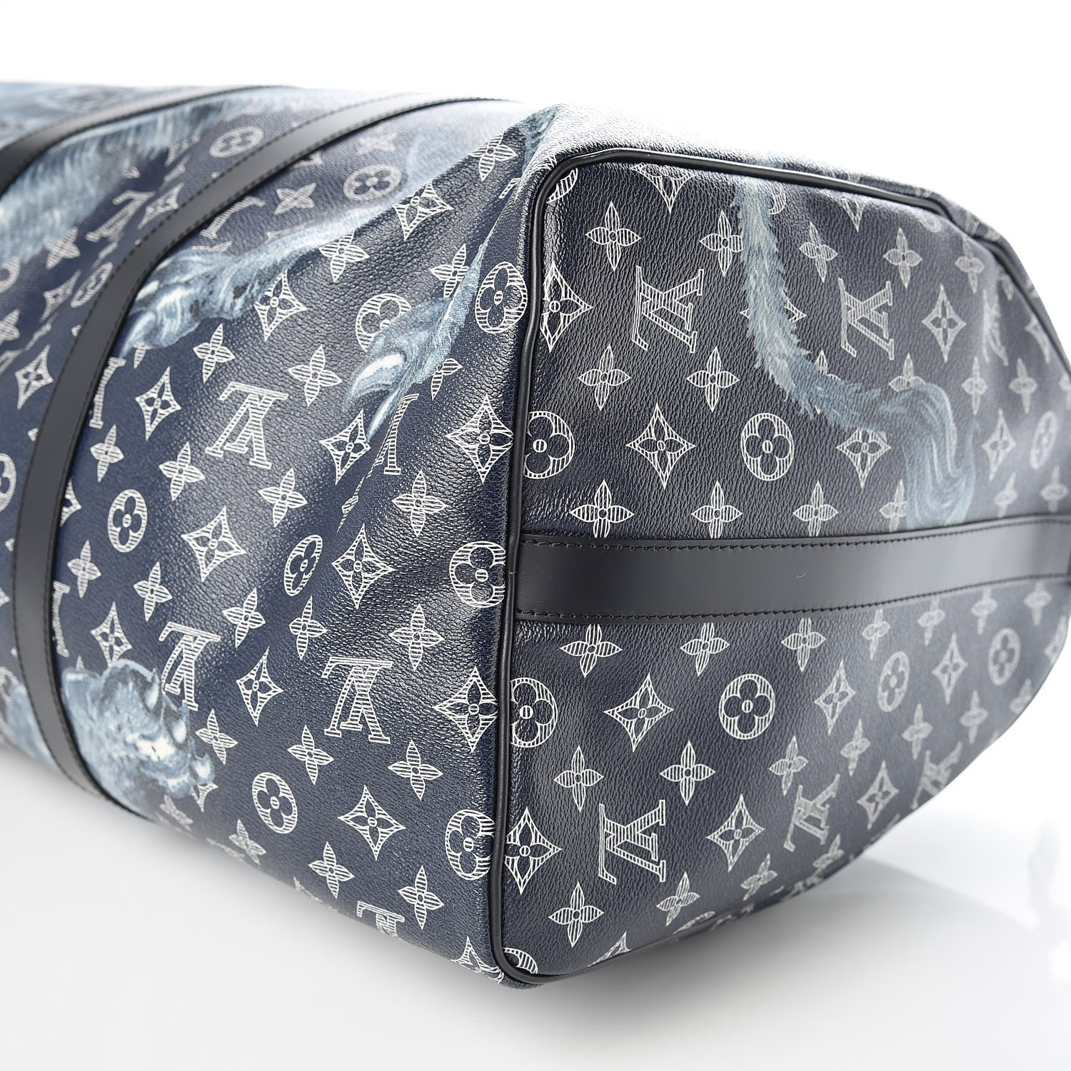 Louis Vuitton Savane Monogram Lion Chapman Keepall Bandouliere 55 Encre 10 of 10