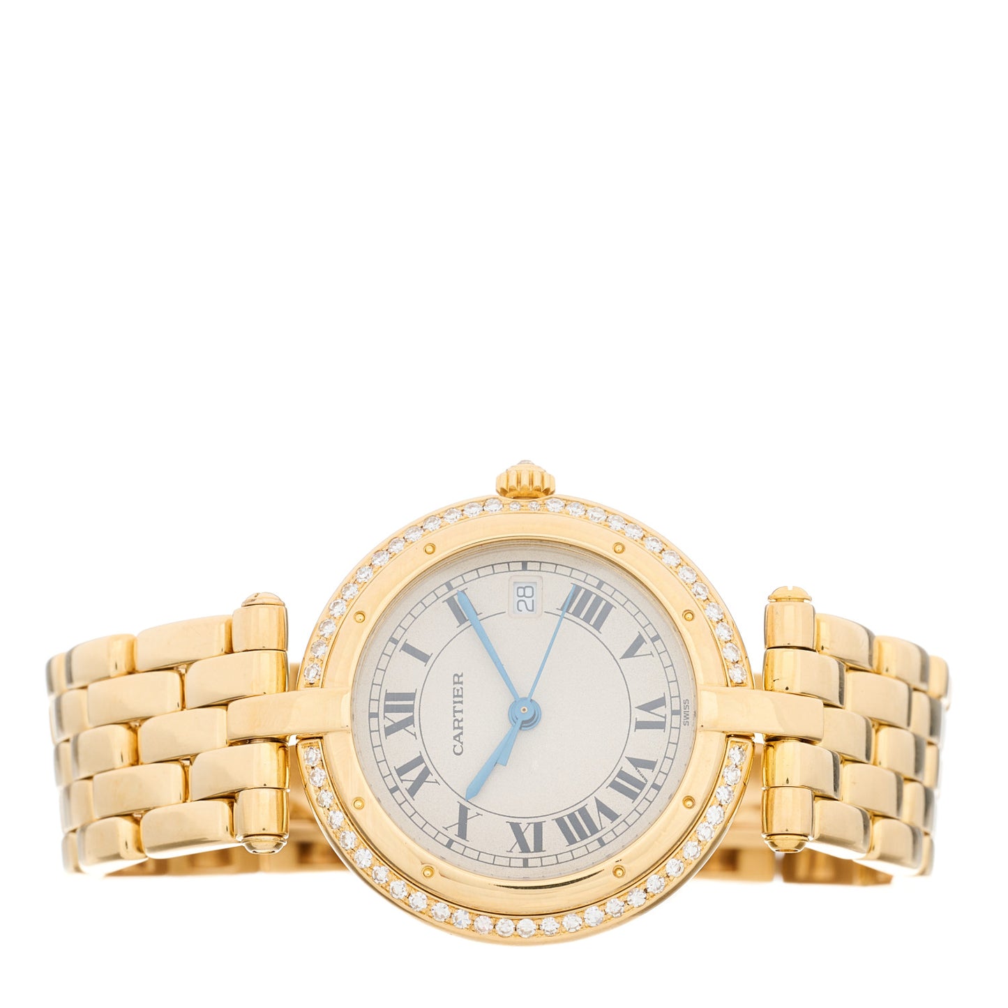18K Yellow Gold Diamond 29mm Panthere Vendome Quartz Watch