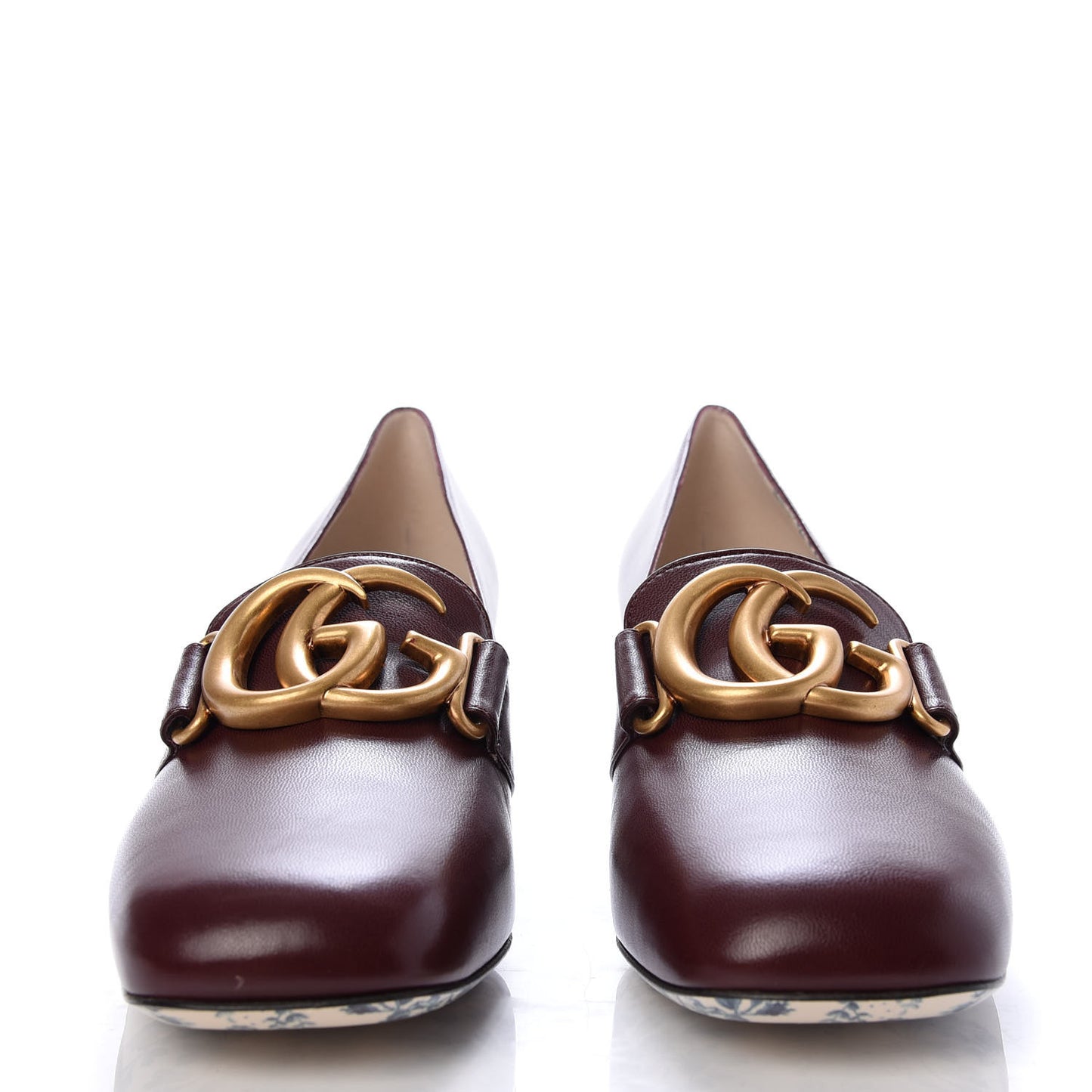 Malaga Kid GG Victoire 55mm Loafer Pumps 37.5 Vintage Bordeaux