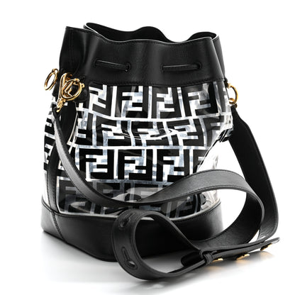 Fendi TPU FF Vitello Grace F is Fendi Grande Mon Tresor Bucket Bag Black 3 of 10