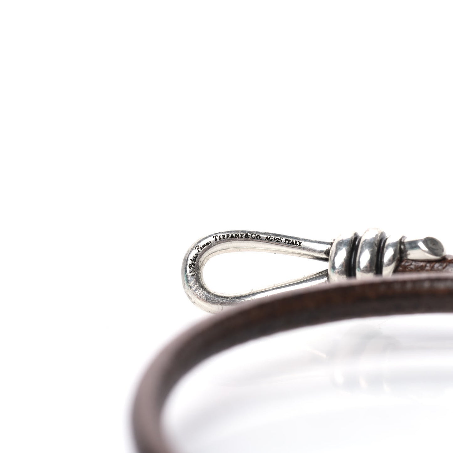 Sterling Silver Leather Paloma Picasso Knot Double Wrap Bracelet