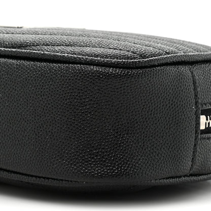 Saint Laurent Grain De Poudre Matelasse Monogram Mini Lou Camera Bag Black 8 of 10