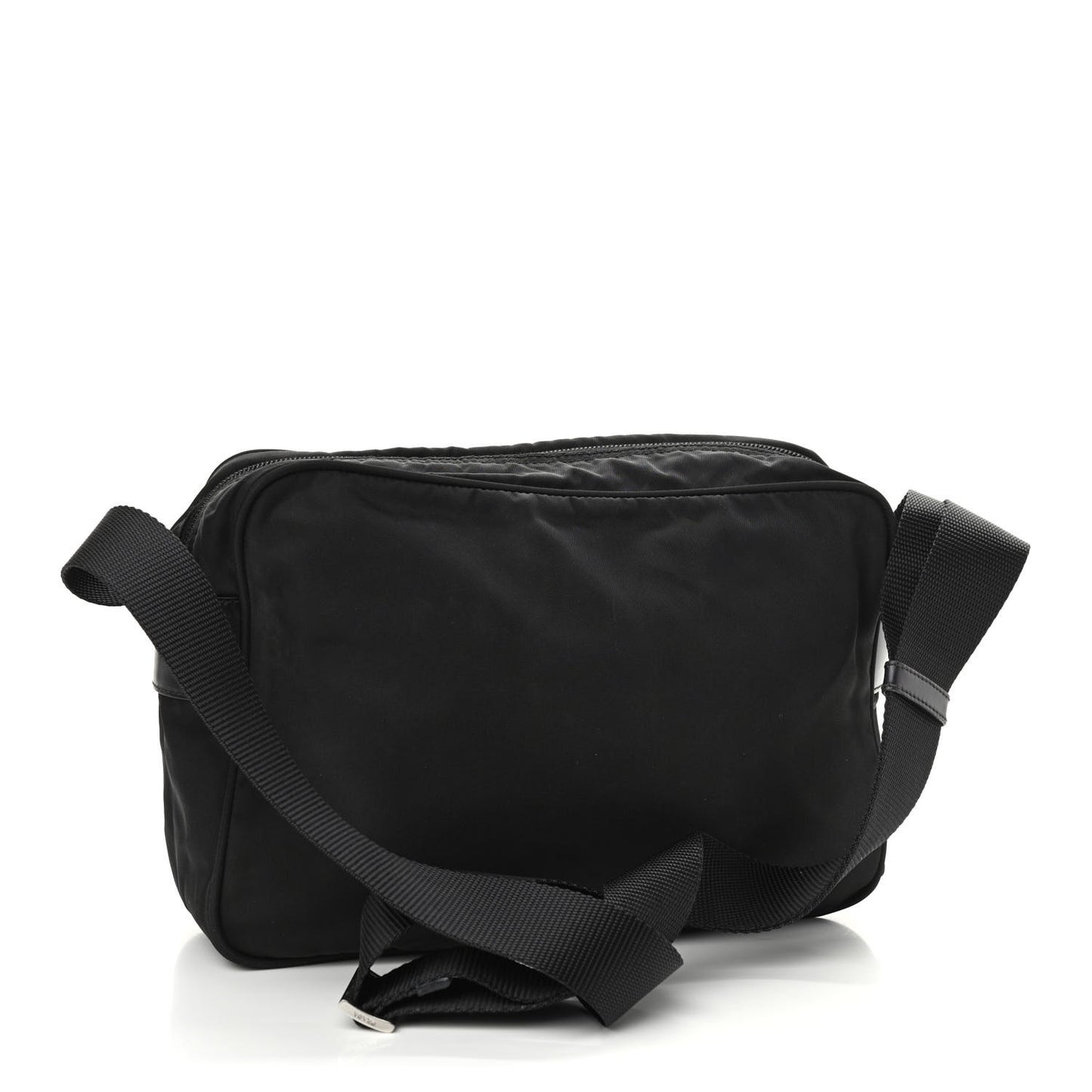 Nylon Tessuto Vela Crossbody Bag Black