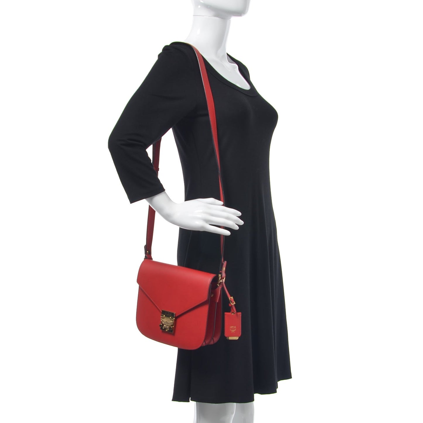 Calfskin Patricia Crossbody Bag Red