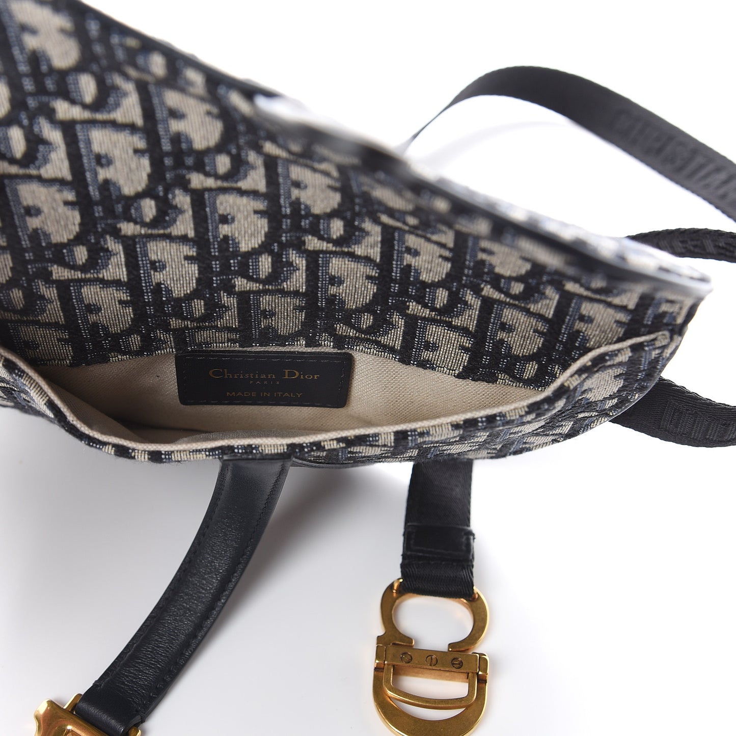 Oblique Saddle Belt Bag Blue