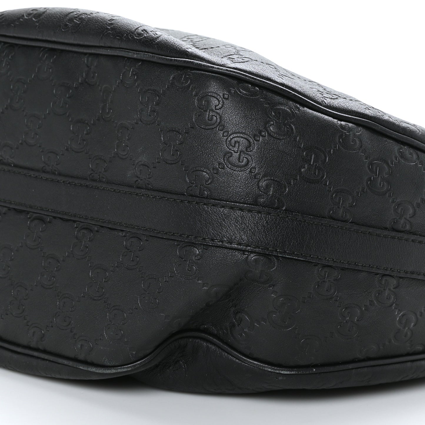 Guccissima Large GG Twins Hobo Black